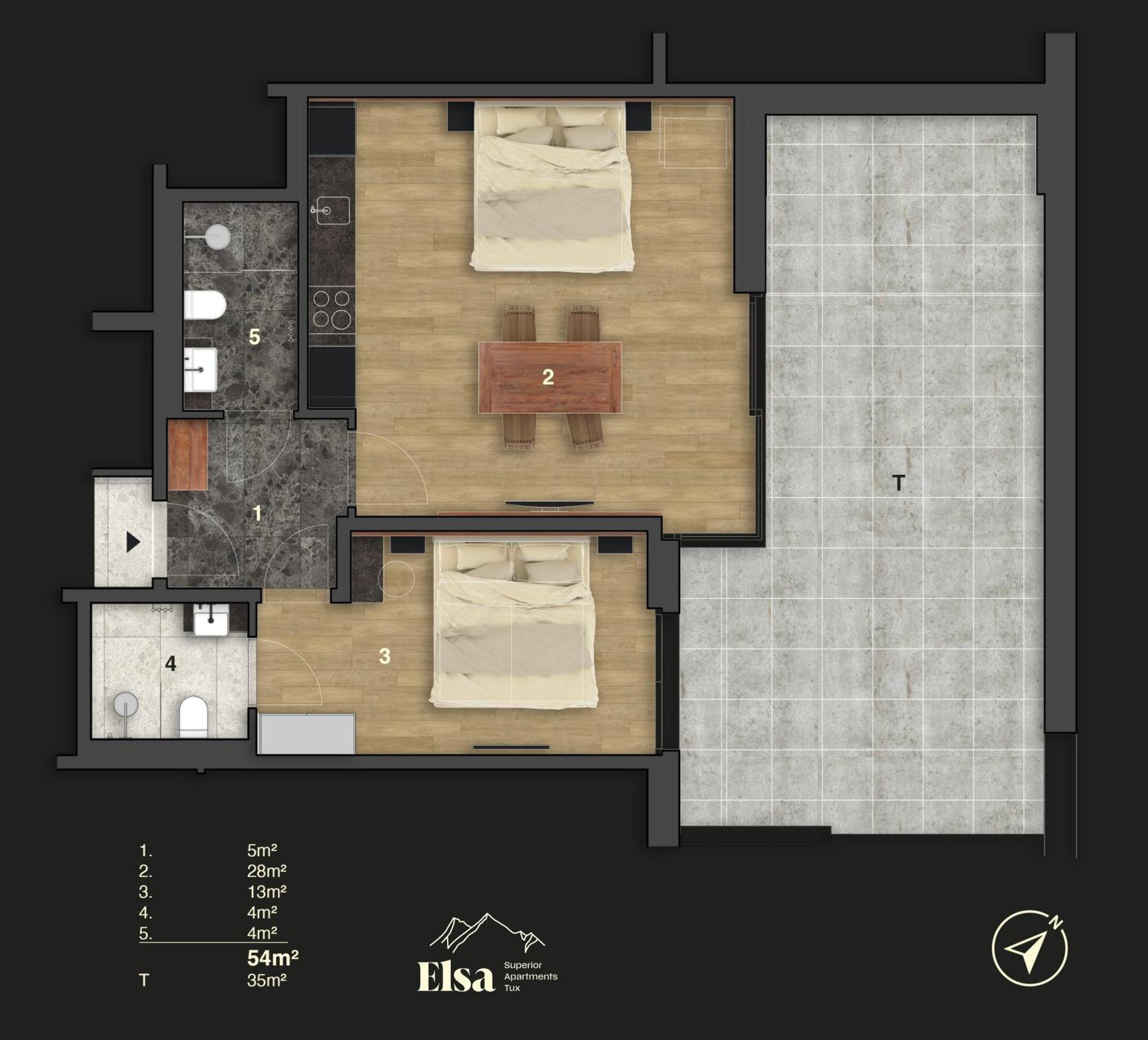 Elsa Spa Apartments Tux Bagian luar foto